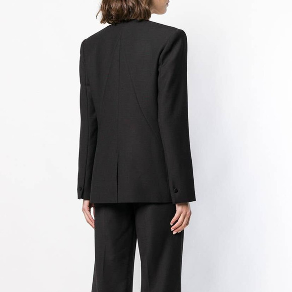 Osman Spencer Jacket Wool Tie Front Black 12 - Picture 2 of 9